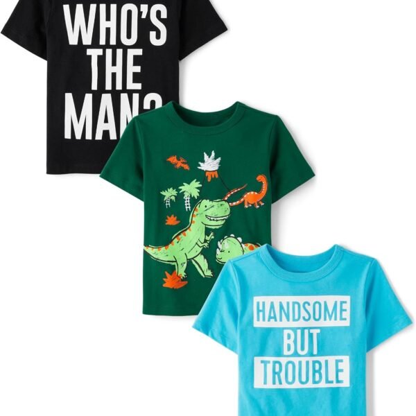 Baby Boys Dinos Short Sleeve Graphic T Shirt