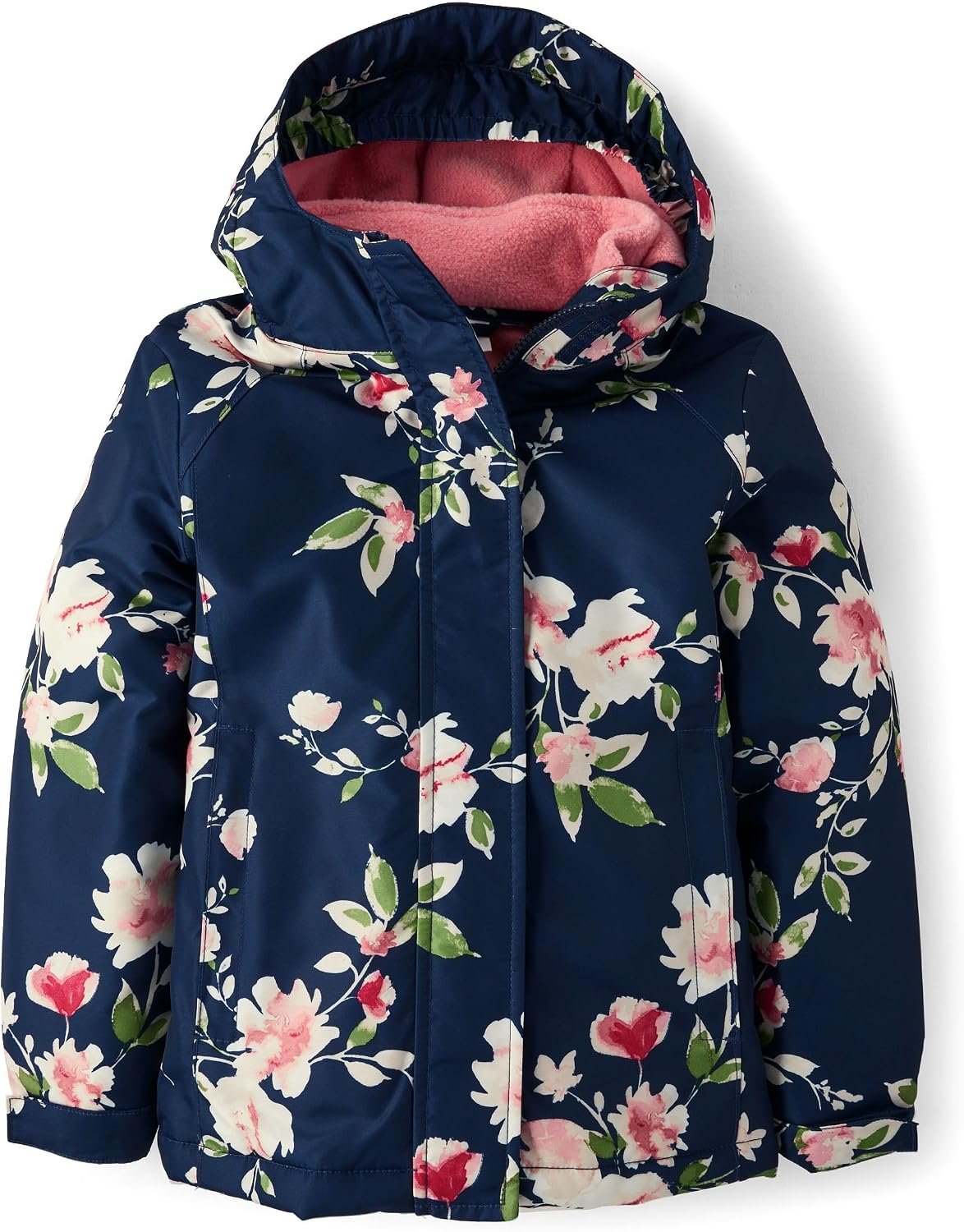 Girls Heavy 3 in 1 Winter Jacket, Wind-resistant Water-resistant Shell, Fleece Inner